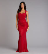 Kaylie Rhinestone Mermaid Formal Dress