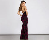 Paula Velvet Floral Burnout Dress