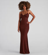 Camille Glitter Knit Mermaid Dress
