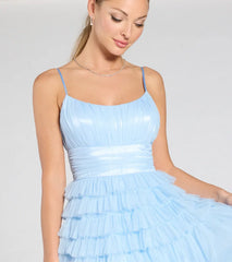 Elle Ruffled Tiered A-Line Formal Dress