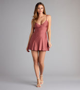 Twirl Warning A-Line Mini Dress