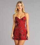 All Plans Approved Lace Up Mini Dress
