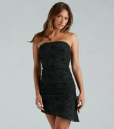Heatin' Things Up Strapless Asymmetric Mini Dress