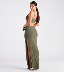 Easy Decision V-Neck Cutout Maxi Dress