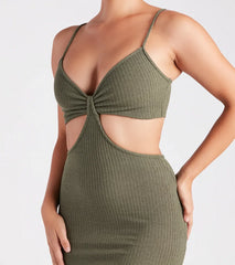 Easy Decision V-Neck Cutout Maxi Dress