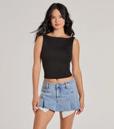 Second Look Open-Back Knit Tank Top