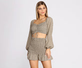 Feels Like Summer Smocked Crop Top