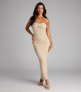 Barefoot Bliss Strapless Crochet Maxi