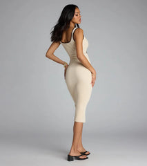 Cut It Out Babe Midi Dress