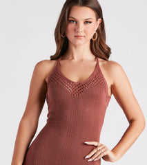 Beachy Vibes Maxi Sweater Dress