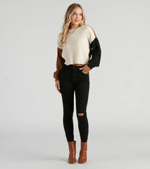 Best Of Friends Color Block Sweater