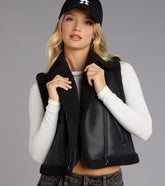 Chill Factor Faux Sherpa Trim Vest
