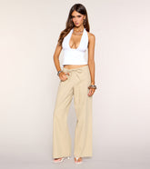 Easy Agenda Drawstring Wide-Leg Pants