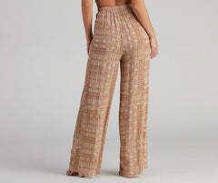 Sandy Beaches Boho Wide Leg Pants