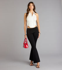 Your Strut Starts Here Ponte Flare Pants