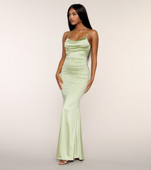Leia Satin Mermaid Formal Dress