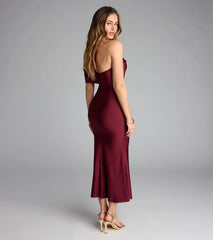 Always Chic One-Shoulder Midi Dress