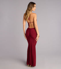 Captivating Tonight Halter Keyhole Mermaid Dress