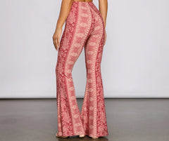 Bohemian Mood Paisley Flared Pants