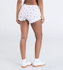 Sweet Pickings Cherry Print Knit Pajama Shorts