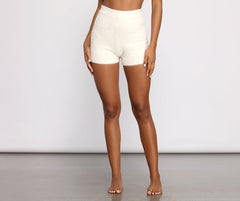 Cozy Vibes Eyelash Knit Pajama Shorts